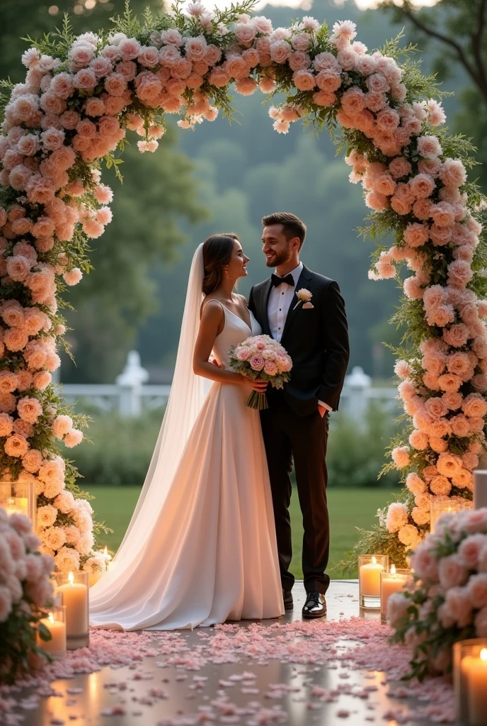Decor de mariage avec des fleurs