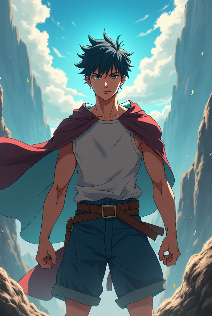 Own character anime man transformed epic boy