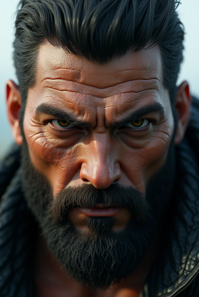 Chuddy hyper masculine face