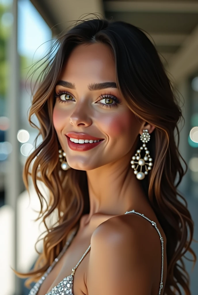 Une femme belle influenceuse