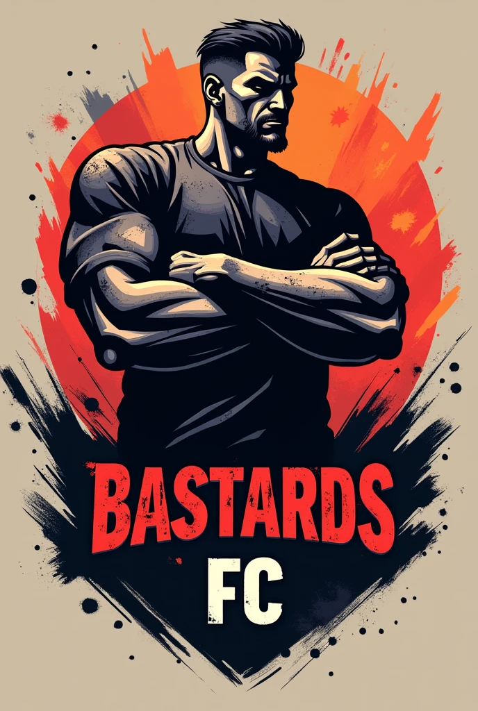 A logo for a futsal team titled "bastards in glory FC"