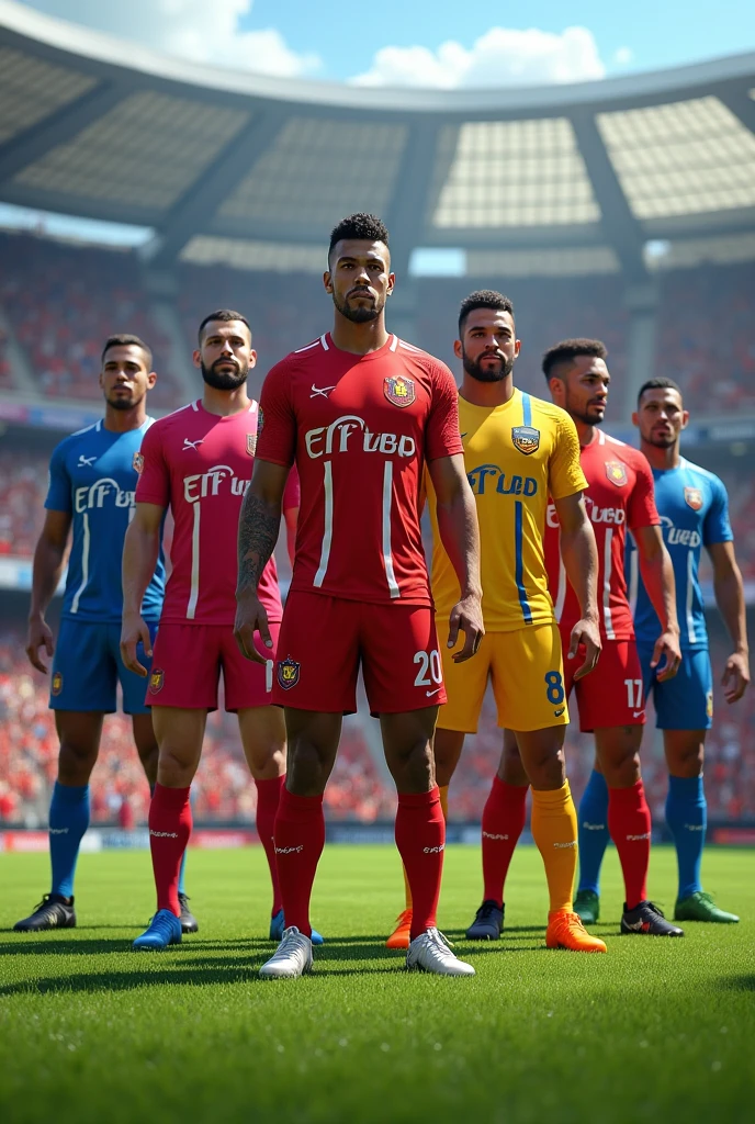 Football team uniforms