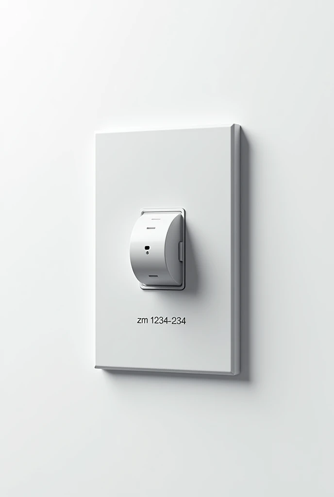 Une prise optique fibre optique sfr accrocher sur un mur blanc avec la reference prise « ZM-1234-2345