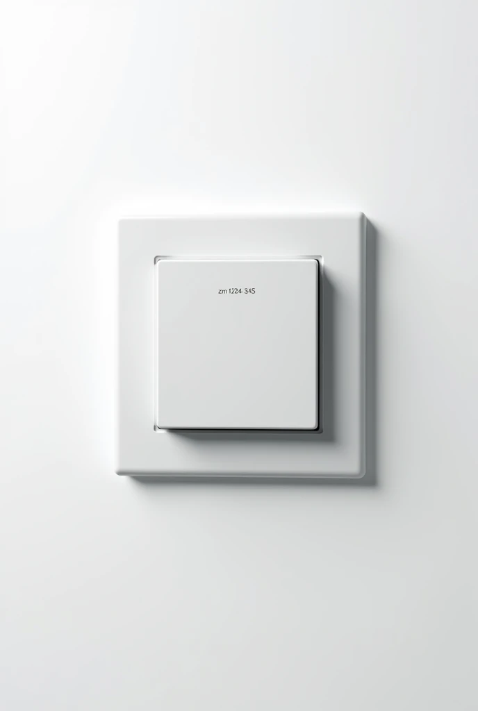 A square SFR fiber optic socket hung on a white wall with the socket reference ZM-1234-2345