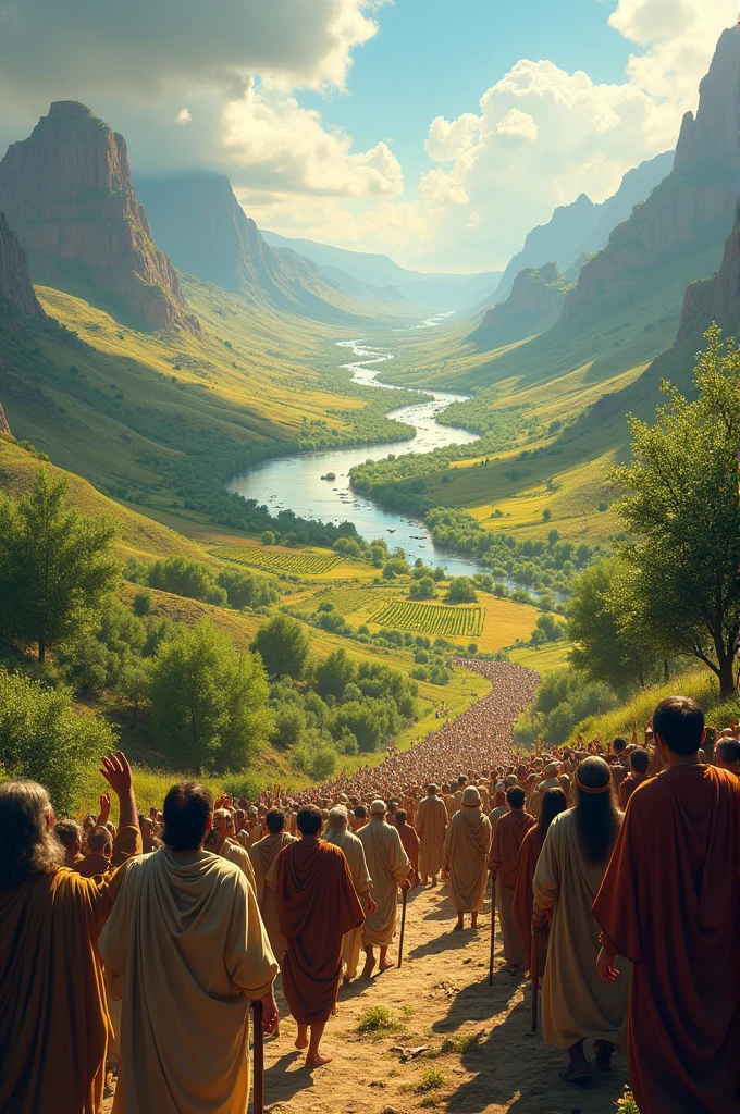 Israel reaching the promised land