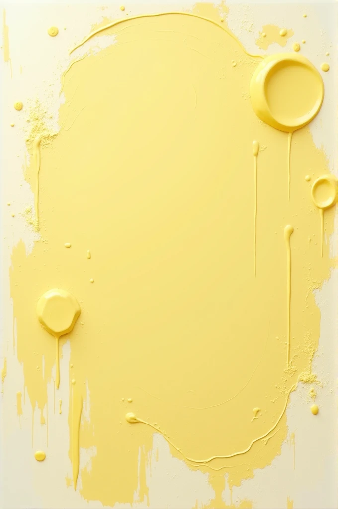 Make a photo of a painting come out with cream-yellow paint stains