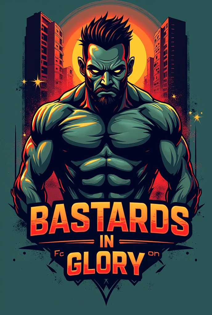Logo of a Brazilian futsal team named "bastards in glory FC"