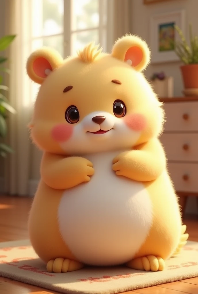 make a very cute furry with a big belly  