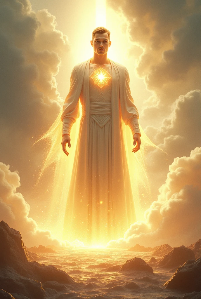 Man with light