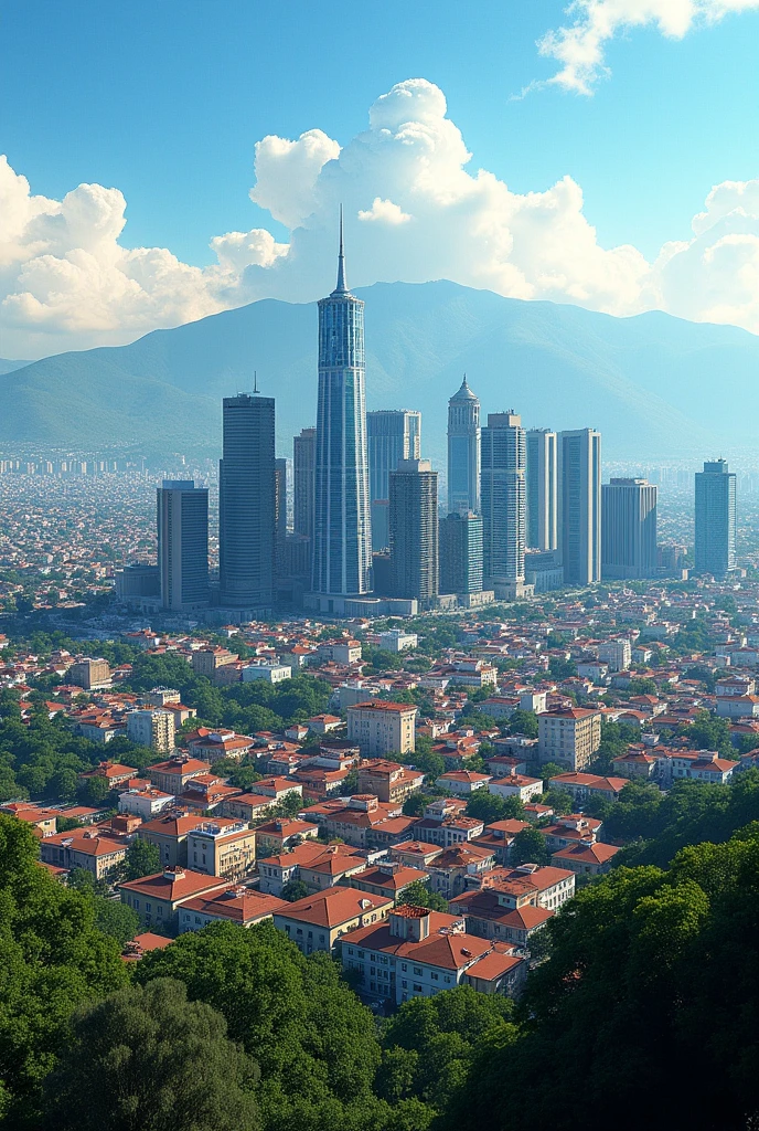 create a skyline in the tepic city