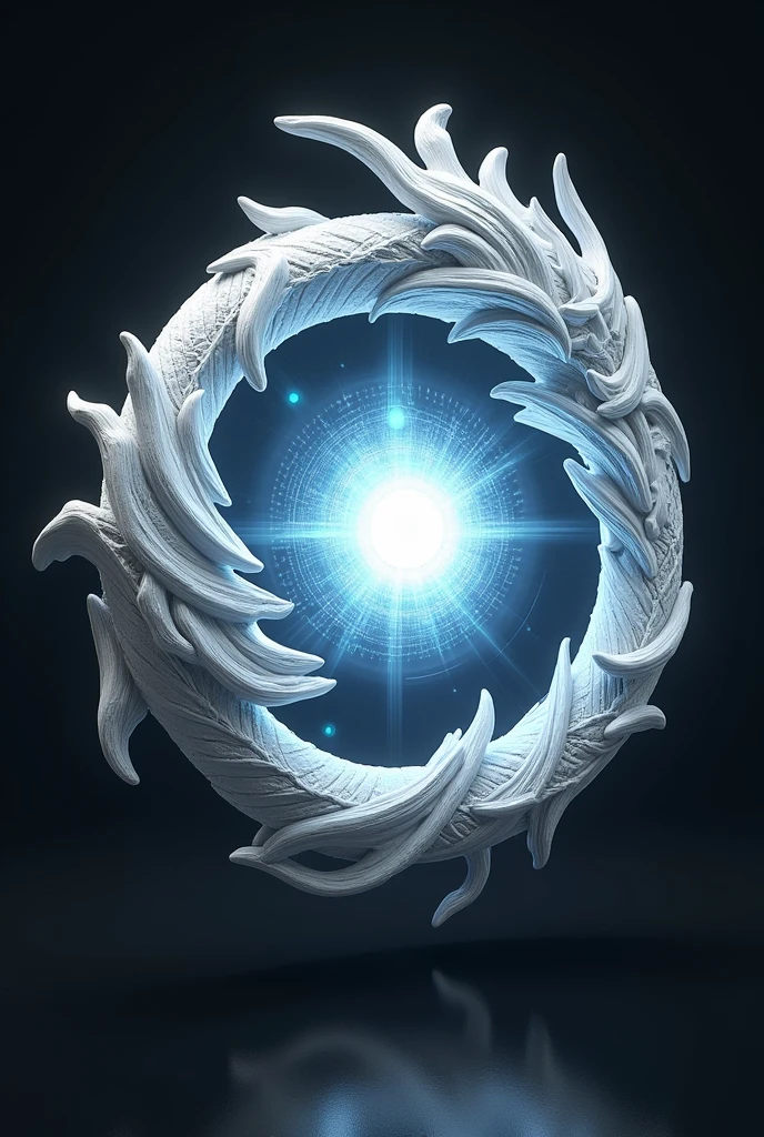 Creates a hand-sized energy core, The edges of this core must be made of white metal and have a relief or allisive shape like a dragon.