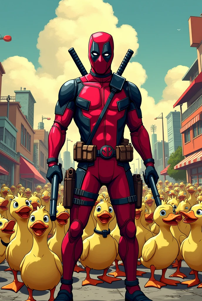 Deadpool duck army laugh