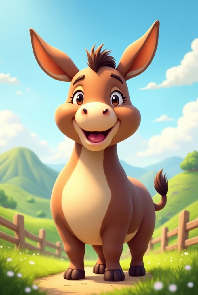 happy donkey