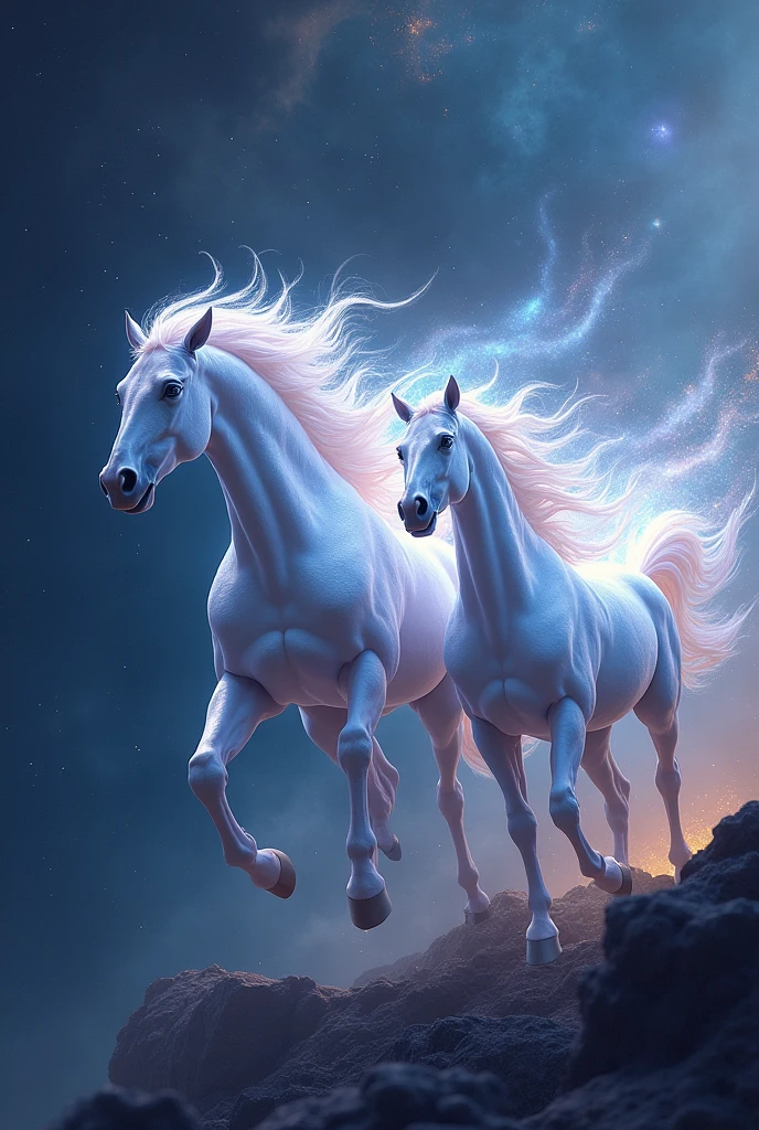 several celestial horses
