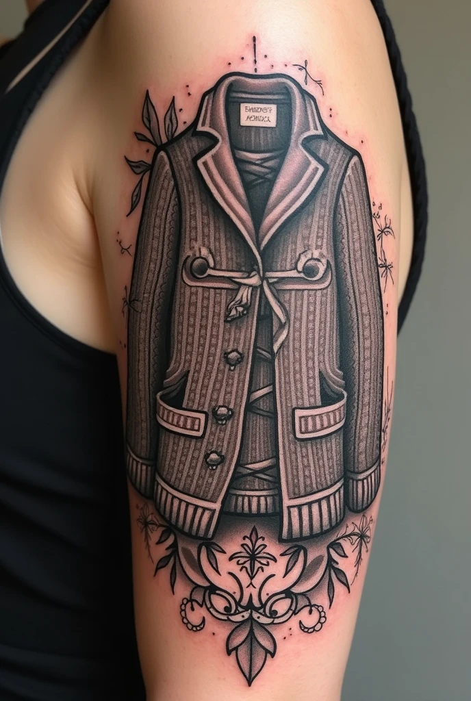 Cardigan tattoo design 
