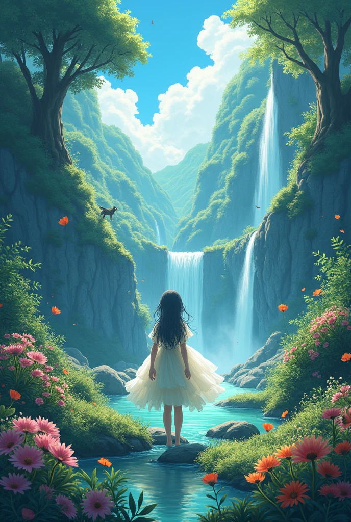 Viral anime nature wallpaper in 4K qualityin the style body beatiful