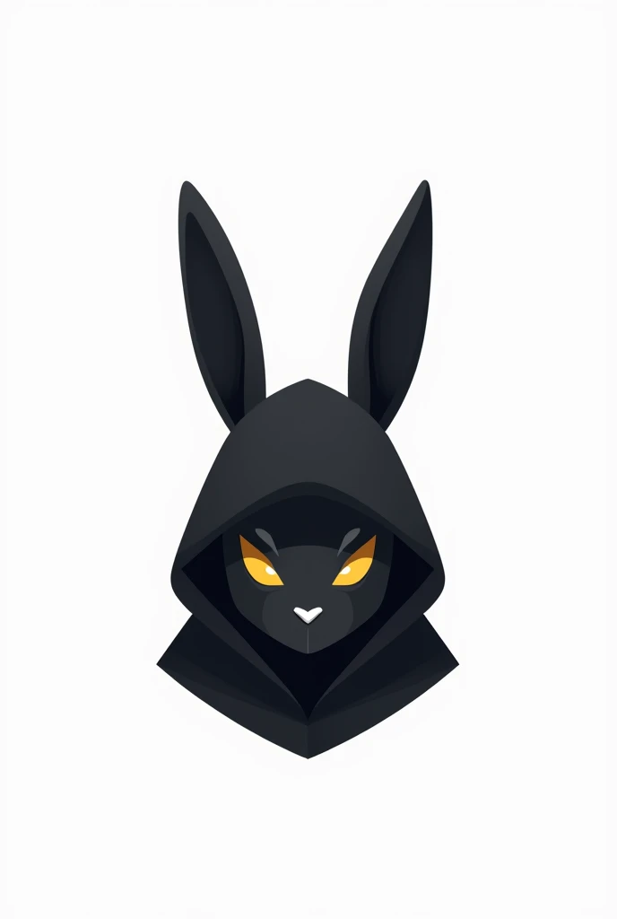 Like the current trending crypto game logos, like how the bunny head looks like with black hoodie and a white background.no body for playboy logo