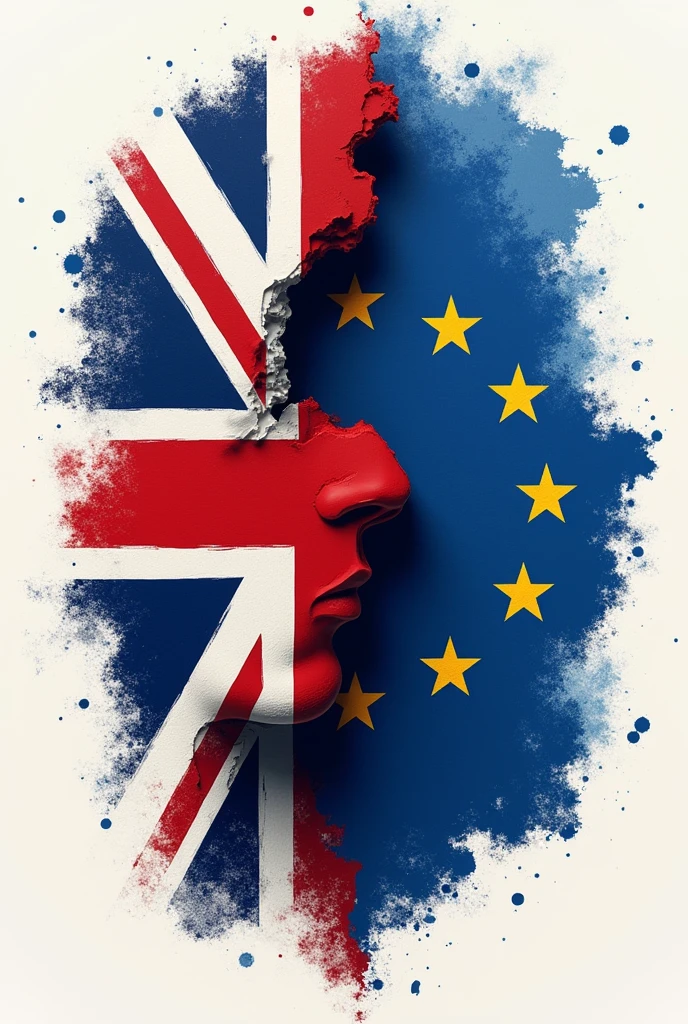 UK flag mixed with EU