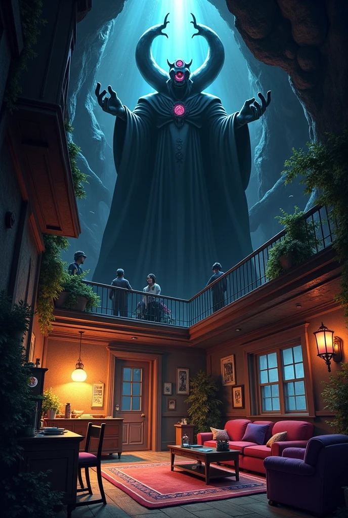 Create a lair scenario for Miraculous plus a debit scenario of a house like a room and etc..