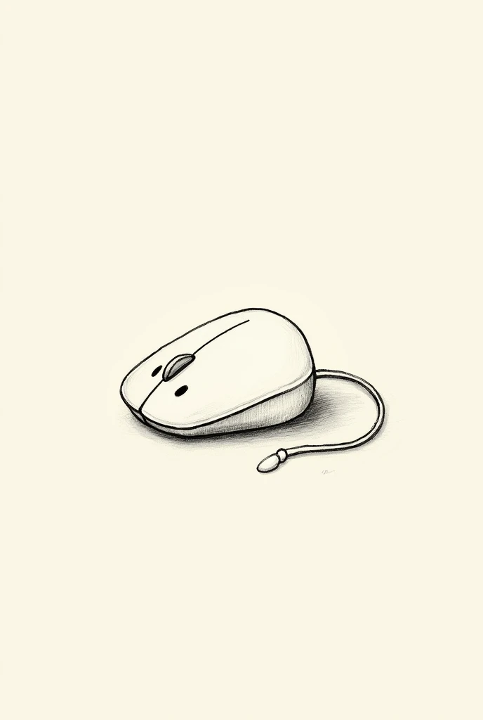 make a normal small desktop mouse that looks like a drawing
