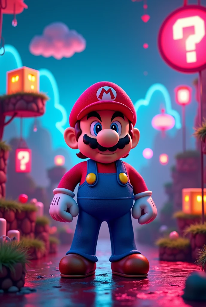Super mario retro led light gaming pictures