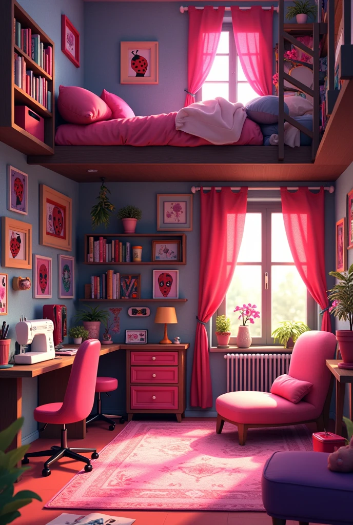 Create a room scene for Miraculous with nothing but the scene
