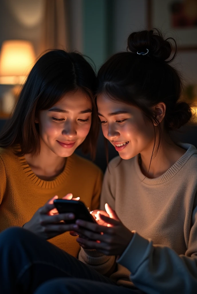Cell phone chat conversation