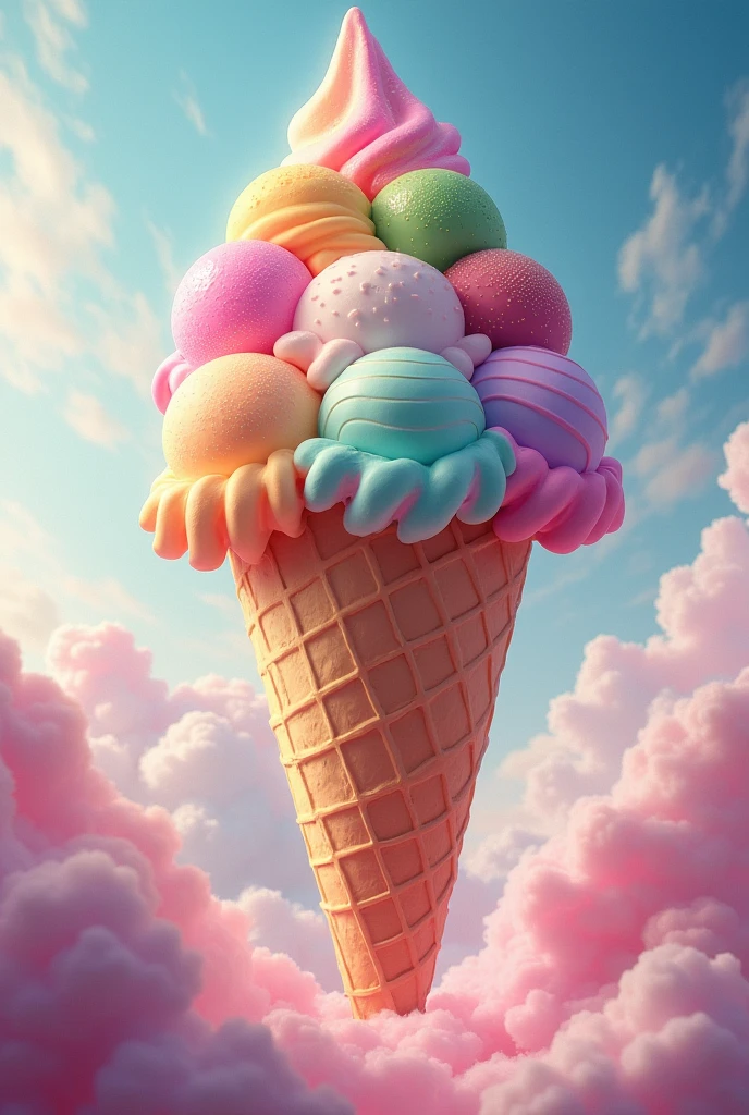 An ice cream with all the flavors of the world
