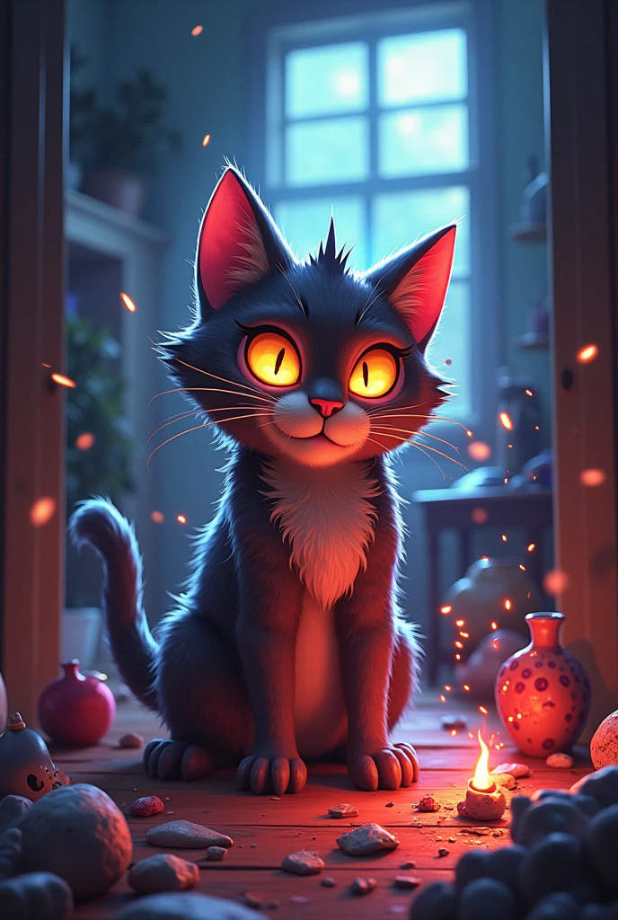 An explosive cat
