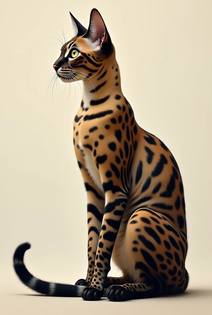 Egyptian Mau Cat Side Face
