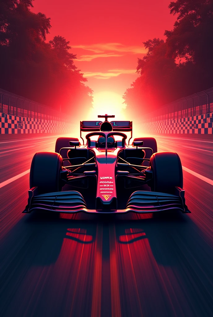 A Formula 1 themed invitation