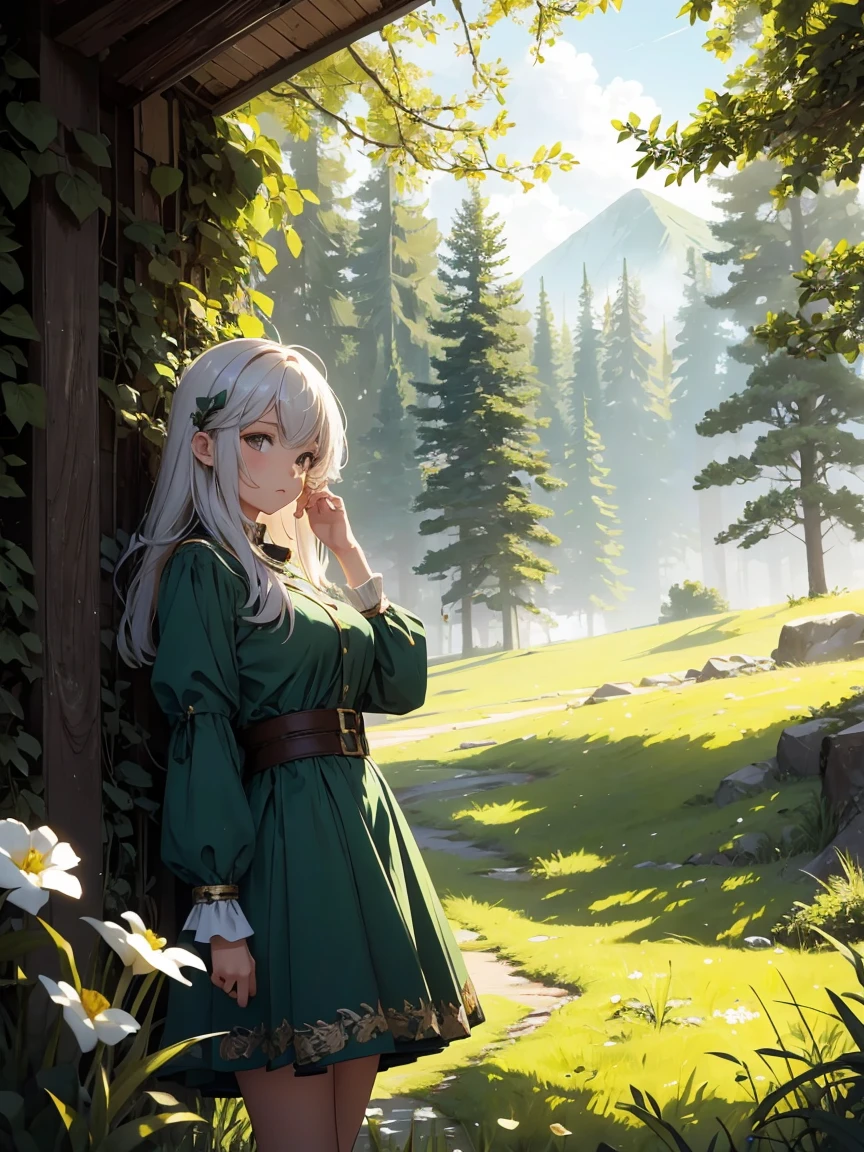 In a green meadow is a girl who leads a group of knights.
BREAK
With a brave expression, guides them to their destination.
BREAK
Behind her, A green forest extends and beyond that, Mountains rise in the distance.
BREAK
The most suitable effect for this scene would be a watercolor painting technique to capture the softness of the meadow and the fluidity of movement.. ,((detailed)), ((high quality)),((well structured)),((anatomically correct)),((good composition)), ((good perspective)),((masterpiece)), ( ( detailed outline)),((extremely detailed)),((digital art)), digital illustration, ((well-proportioned bodies)), high resolution, high definition, full definition, full resolution, detailed face, 4k,HD, Sharp,perfect,depth,with depth,sharp focus,Depth of field