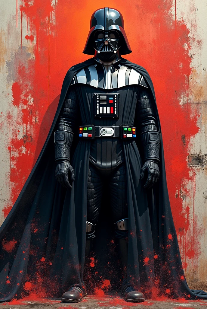 Vader in graffiti
