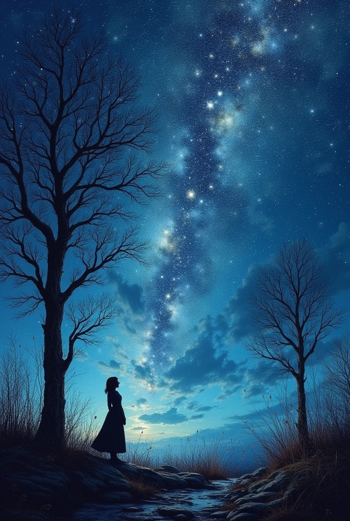 Expressionist artwork images,mysterious,Starry Sky