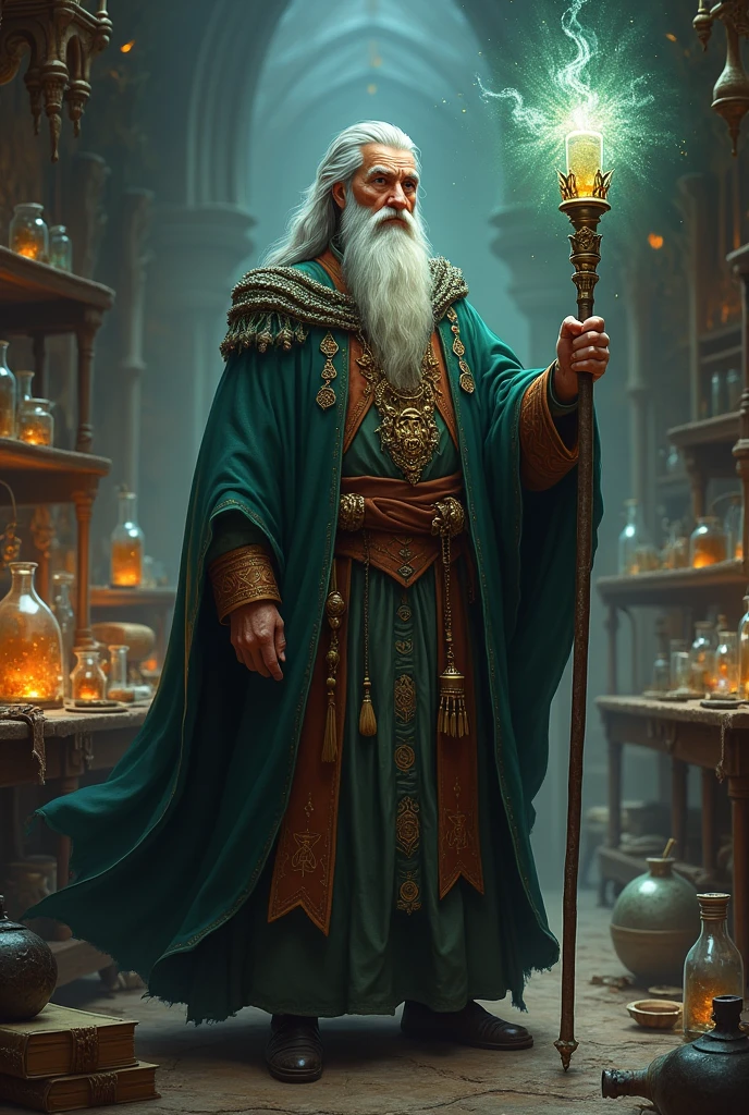 Alchemist realistic whit zepter