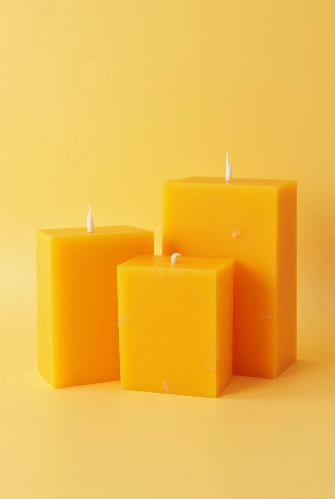 Several rectangular pieces of yellow wax 