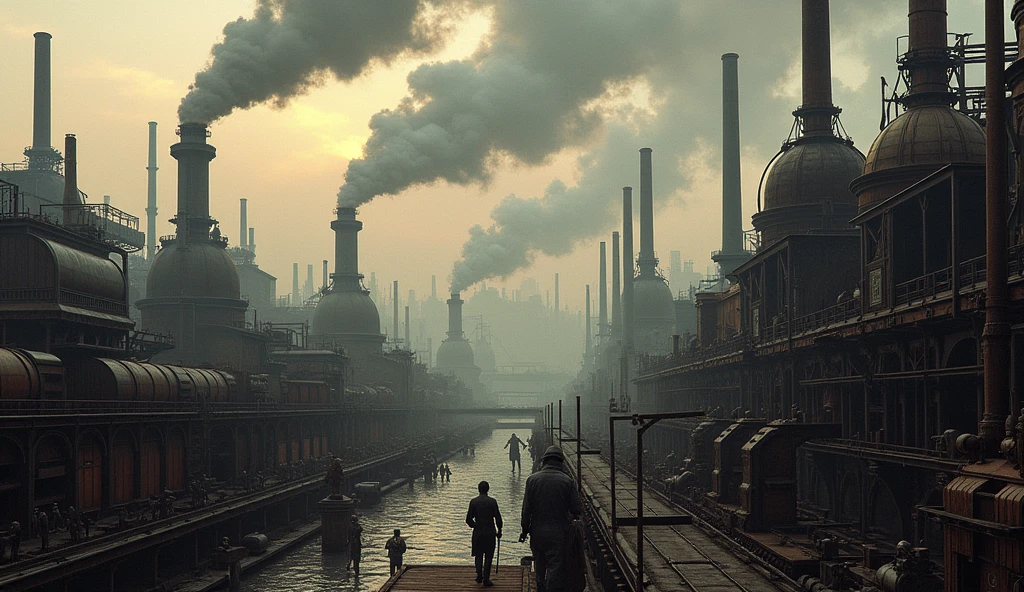 An image that portrays the industrial revolution