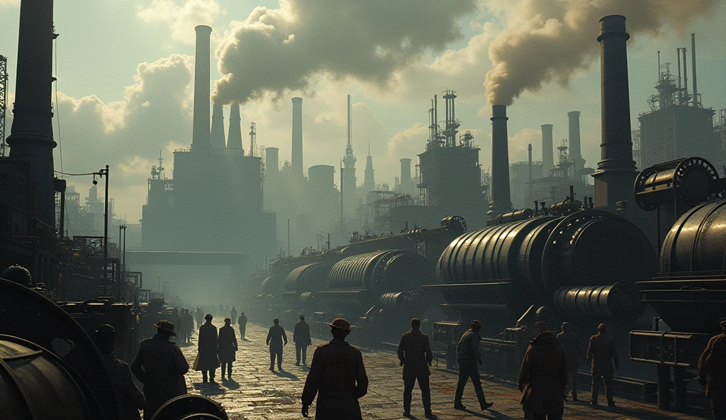 An image that portrays the industrial revolution