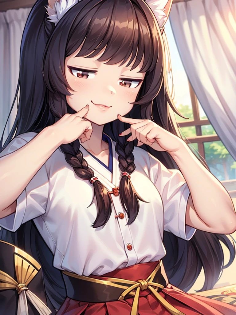 a close up of a woman with long hair wearing a white shirt, 1 8 yo, 1, 1 girl, xintong chen, korean girl, xision wu, heonhwa choe, 2 , 2, ulzzang, wenfei ye, young cute wan asian face, lips