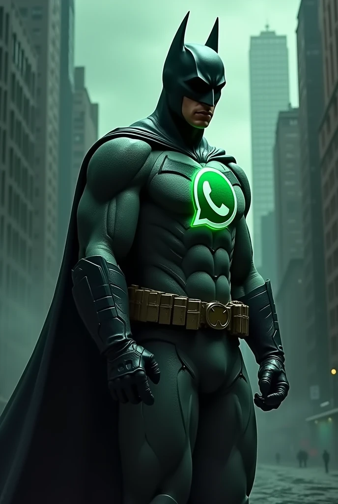 Batman com a logo do WhatsApp