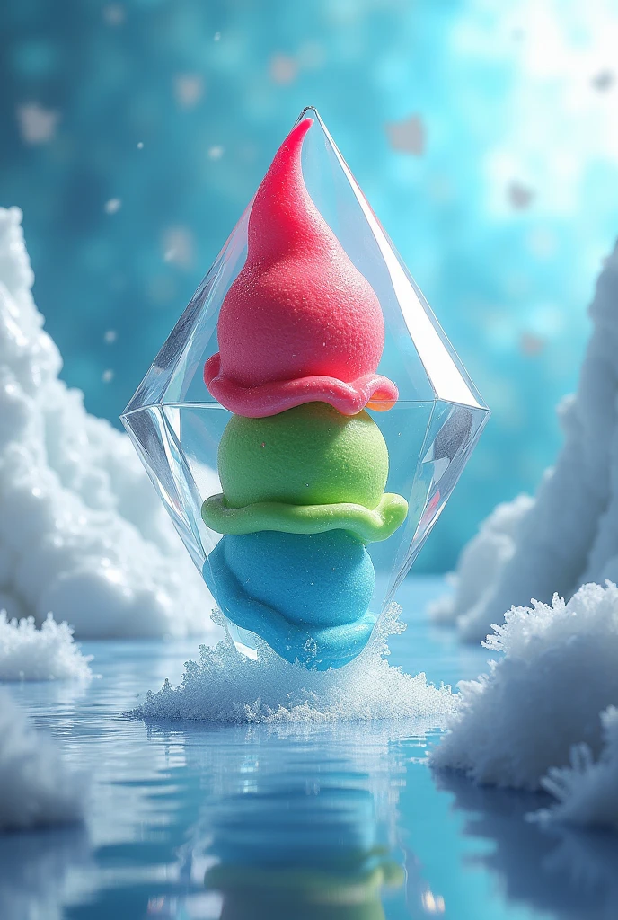 Red Green Blue Diamond Ice Cream 