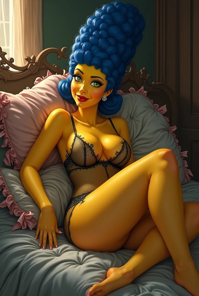 Imagine Marge Simpson in lingerie