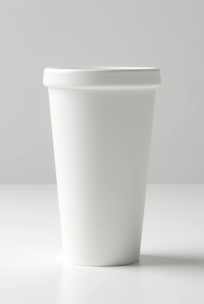 Styrofoam cup with realistic lean