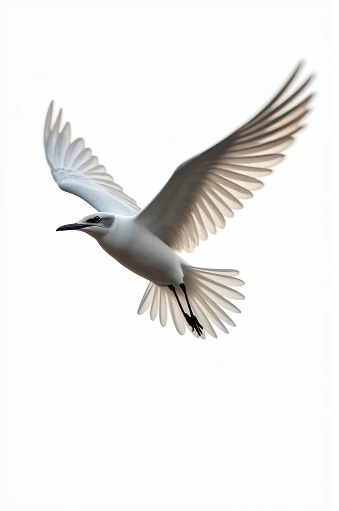 eriquito bird flying white background