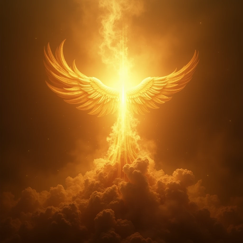 ultra realistic image of golden light symbolizing God