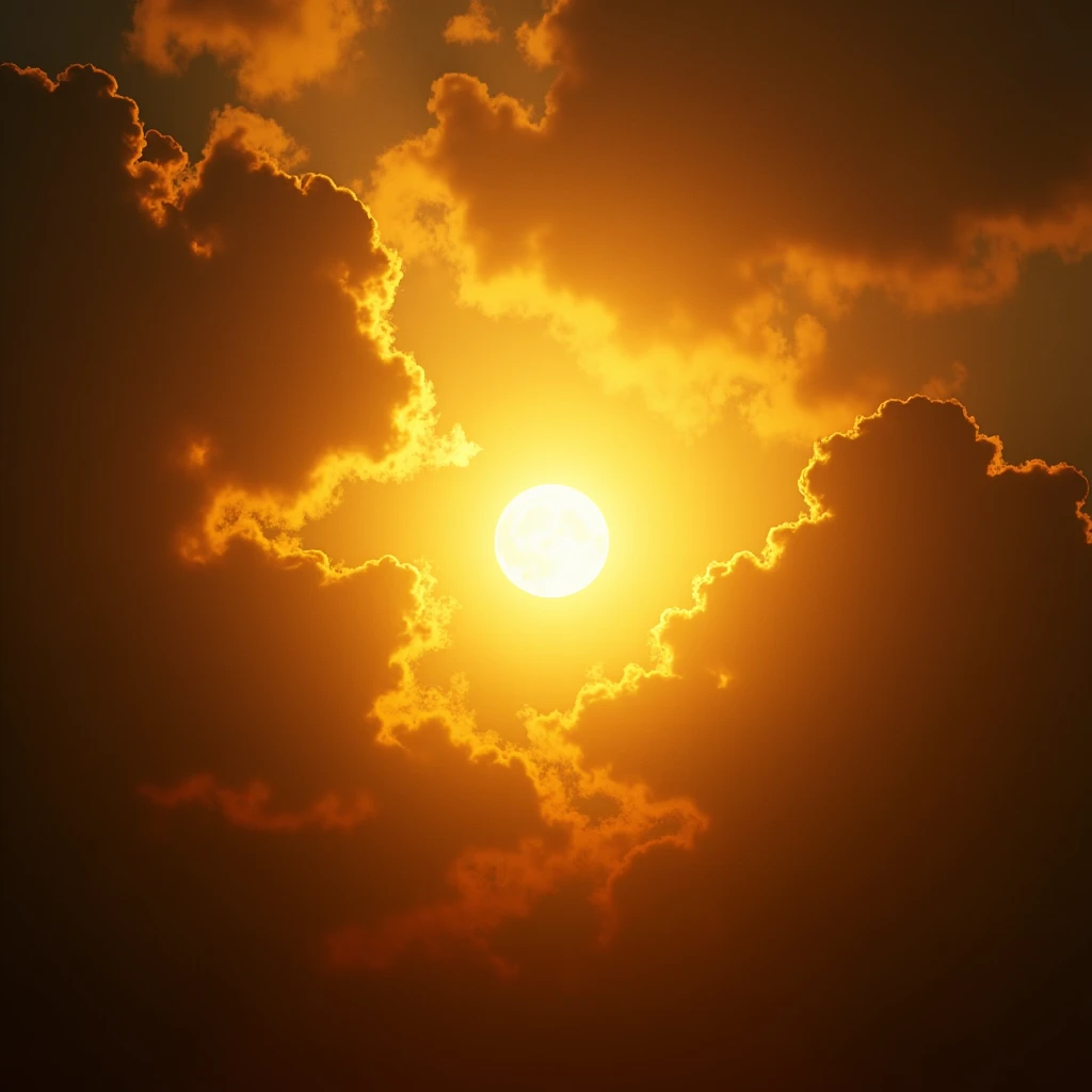 ultra realistic image of golden light symbolizing God