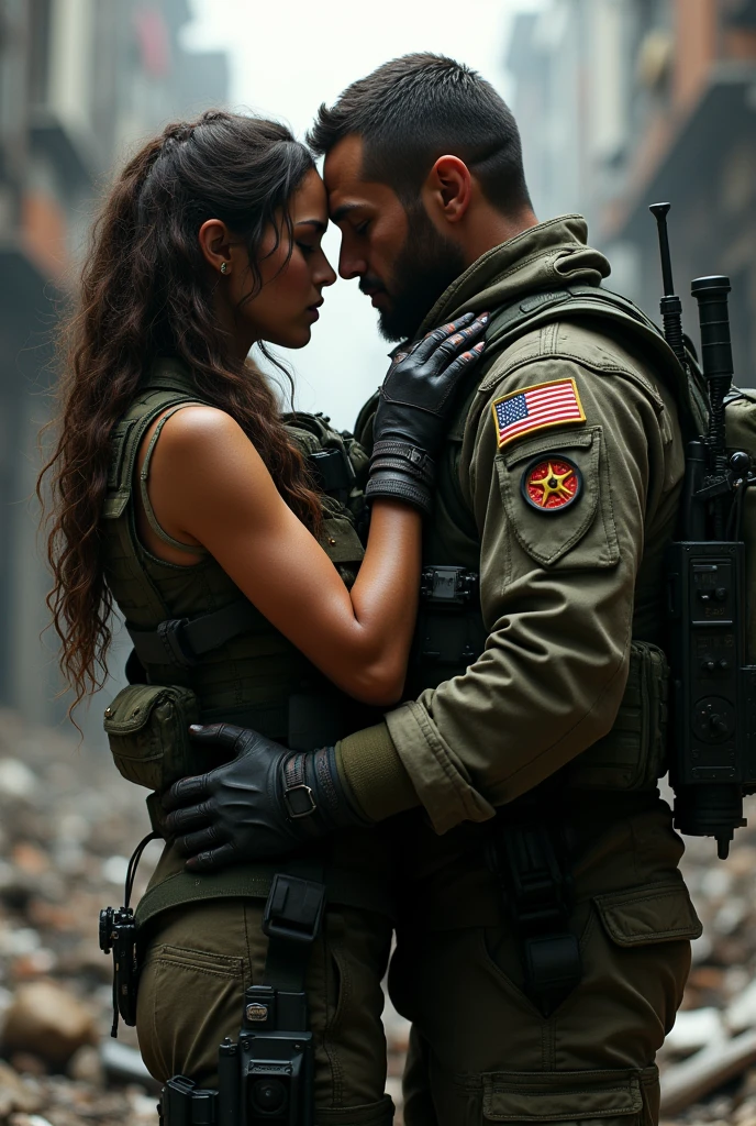 Call of Duty characters, Horangi and Soap kissing