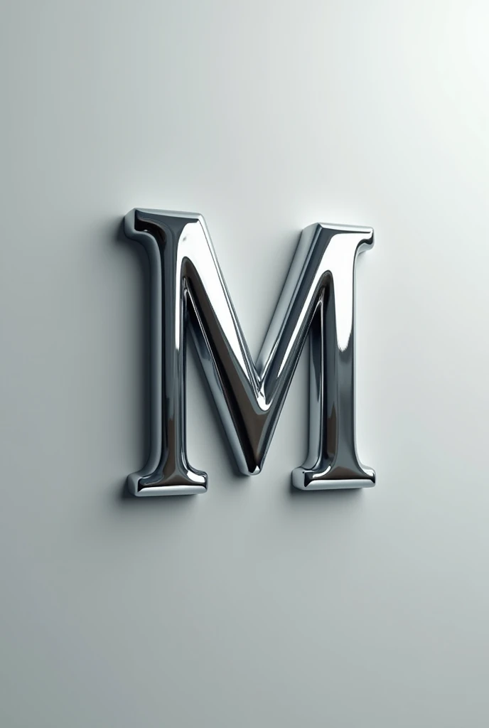 Create logo with mirrored metallic name 