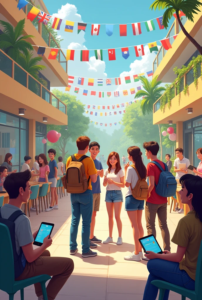 create an international exchange youth