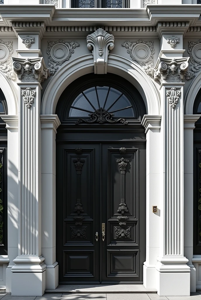 Make a richer white and black facade